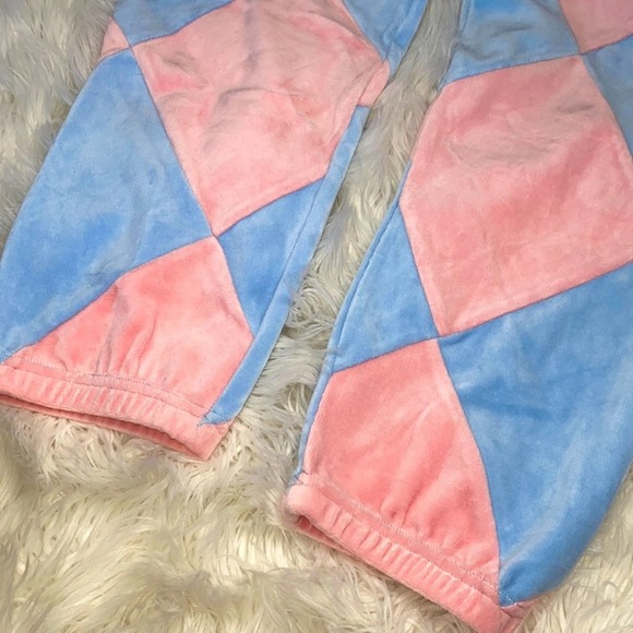 HP🍧[ Teddy Fresh ] Pastel Diamond Velour Pants - Picture 13 of 14